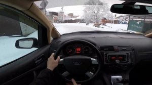 2007 Ford C-MAX (2.0 AT) POV Test Drive snow  ❄️