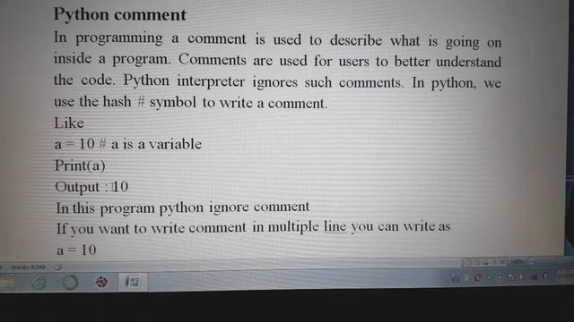 How to write comments in python | python comments | comments in python programming смотреть онлайн