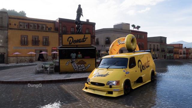 Forza Horizon 5 Snap & Snack Daily Challenges Donut Media Merch Stall in Guanajuato