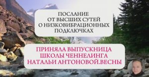 Послание от Высших Сутей о низковибрационных подключках || Автор: Елена Лобанова