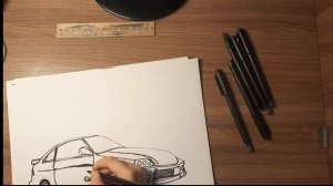 Как нарисовать Honda Civic Саманты | NFS Underground