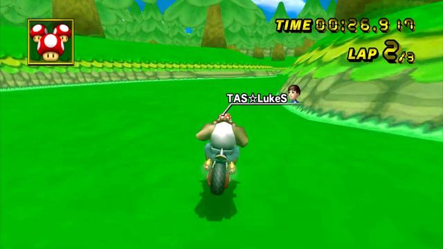 (MKWii TAS) [PRELIM] Green Loop 3lap - 55.765