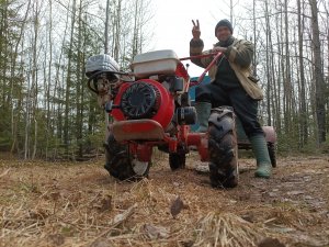 #мотоблок бездорожье, Поход на природе