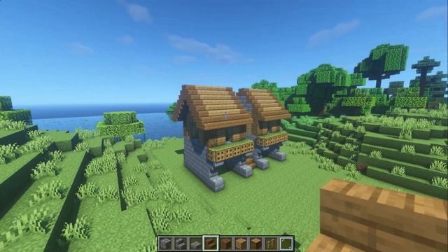 Minecraft : How to Build 2-Player Survival Starter House Tutorial смотреть онлайн