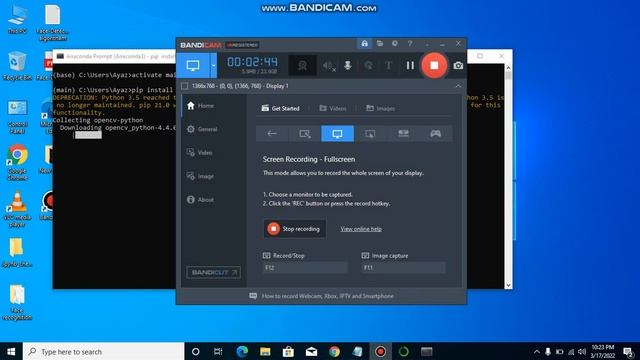 How to install Open CV python Library in windows 10 # windows