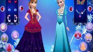 Игры Холодное Сердце - Анна и Эльза - одевалки