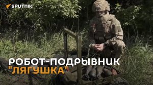 Как работает российский робот-подрывник "Лягушка" в зоне СВО