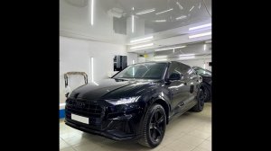 Полная полировка кузова Audi Q8 и покрытие жидким стеклом