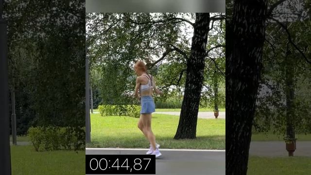 100 DOUBLE UNDERS FOR TIME - jump rope challenge | 100 ДВОЙНЫХ НА СКАКАЛКЕ НА ВРЕМЯ #short