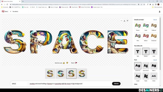 8 - Adobe Firefly Text Effects