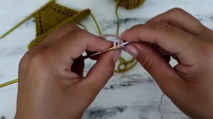 Декоративное убавление петель для для v образного выреза и пройм