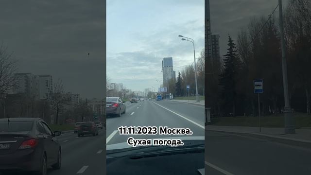 11.11.2023 Москва. Сухая погода.