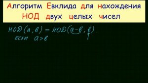 Алгоритм Евклида
