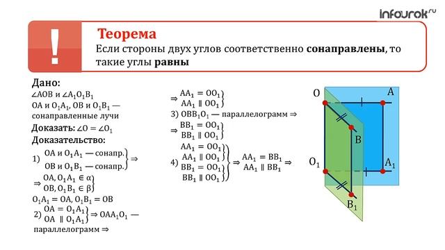 ГЕОМУглы с сонаправленными сторонами смотреть онлайн