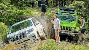 TOYOTA PRADO прошел ЧЕРЕЗ УЖАСЫ против WILLYS и JEEP WRANGLER RUBICON в БОЛОТЕ