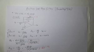 Lec-37 Active Low Pass Filter using Inverting Type Op Amp Complete Detail |LICA| R K Classes| Hindi