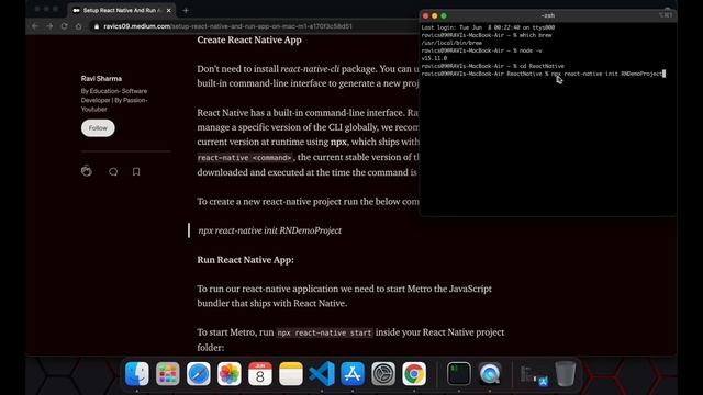 React Native Full Setup On Mac M1 | React Native Tutorial 2022 By JavaScript Centric смотреть онлайн