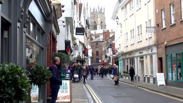Йорк (York) Северный Йоркшир, красивый и древний город. Октябрь 2015