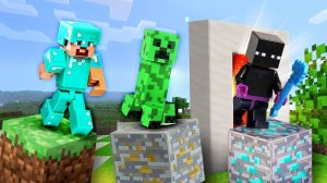 Майнкрафт видео сборник - Стив Minecraft Lego и Мобы! - Соревнования и игры битвы для мальчиков