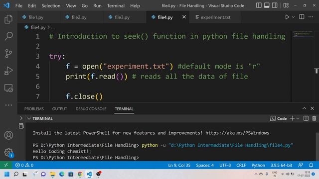 V42 - Introduction to seek() function in Python