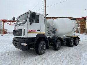 Автобетоносмеситель АБС 10 на шасси МАЗ 6516С9-561-001, 8х4, объём барабана 10м3 с независимым Д-242