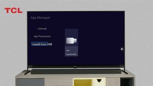 How to install apk file on TCL Google TV from USB disk