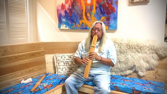 Troy De Roche improvises on his handmade native american flute смотреть онлайн