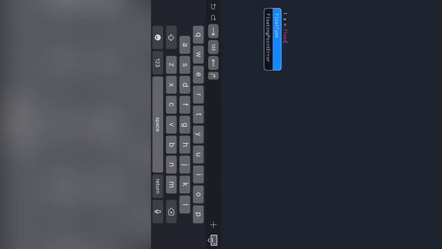 Coding in iOS, using the Koder app by Ahmed Majid