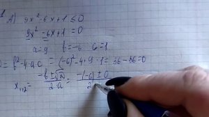 Квадратное неравенство. Решение с помощью параболы.