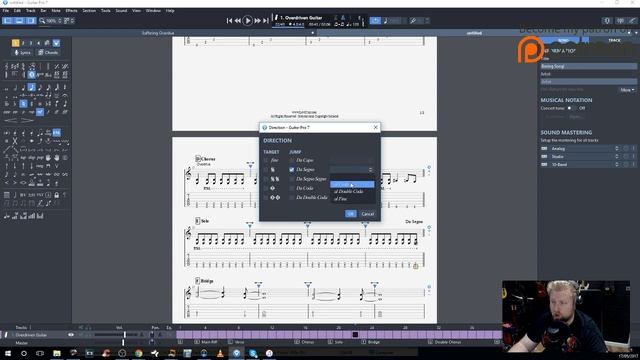 Guitar Pro 7 Tutorials Part 8 - Sections Rehearsal Marks & Directions - Levi Clay