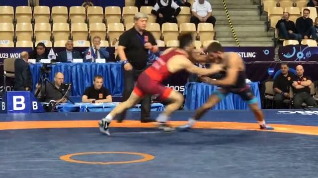 Second Final Bronze Medal U23 World Bydgoszcz/ 74 KG Freestyle. USA MARTINEZ against GEO KENTCHADZE смотреть онлайн