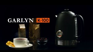 GARLYN K-100 | Чайник с индикацией температуры | Комфорт и надежность| Стильный металлический корпус