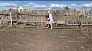 ДЕРЕВЕНСКИЙ ОГОРОД/ВЫСАЖИВАЕМ РАССАДУ/ УСТАНАВЛИВАЕМ ЕВРОКУБ ДЛЯ ВОДЫ