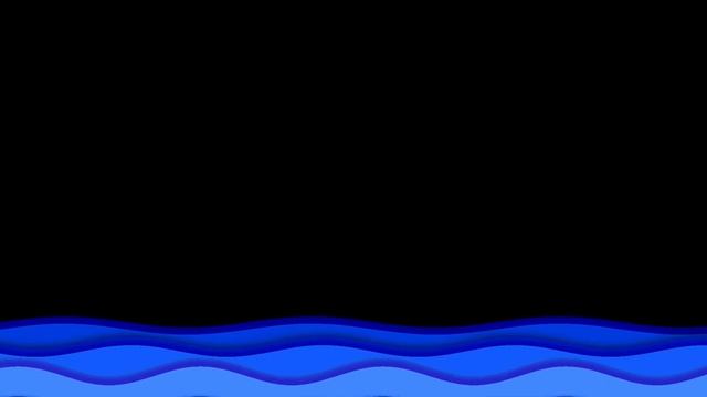 Футаж HD. Бордюр-море. На черном фоне смотреть онлайн