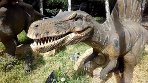 Живые динозавры! ДИНОПАРК Парк гигантских динозавров! DINOPARK
