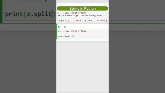 Python split built in string method | built in string function in python