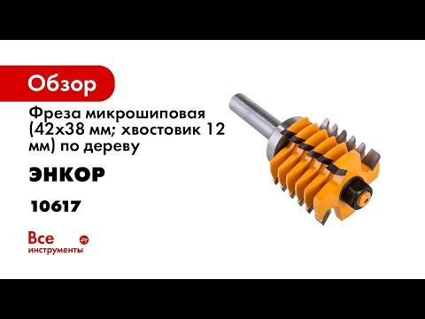 Фреза микрошиповая (42х38 мм; хвостовик 12 мм) по дереву Энкор 10617