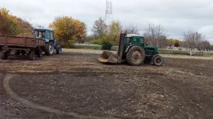 Трактор Т40 с карой, мтз 82, погрузка тяжелой глины