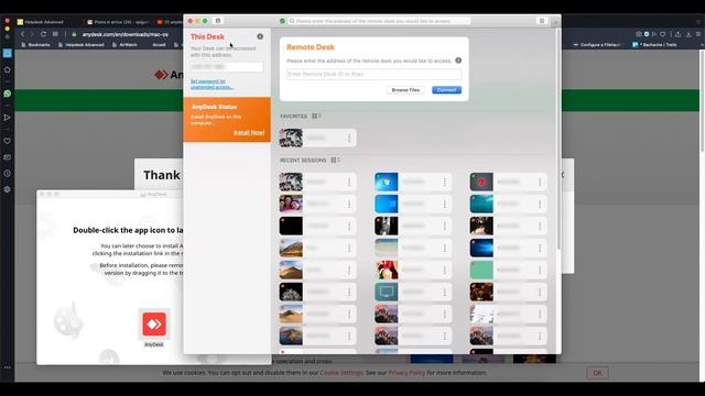 How to download and run AnyDesk for Remote Support - MacOS Version - смотреть онлайн