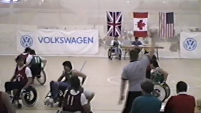 1990 Volkswagen Int Wheelchair Rugby Tournament Toronto Canada USA vs Saskatchewan pool game смотреть онлайн