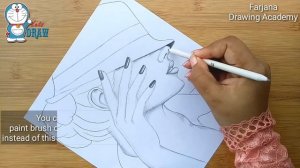 A Lady With Hat - step by step drawing || How to draw a girl with hat || Pencil Sketch