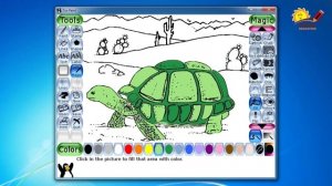 how to use tux paint - how to make wallpaper - easy and funny software for kids to paint