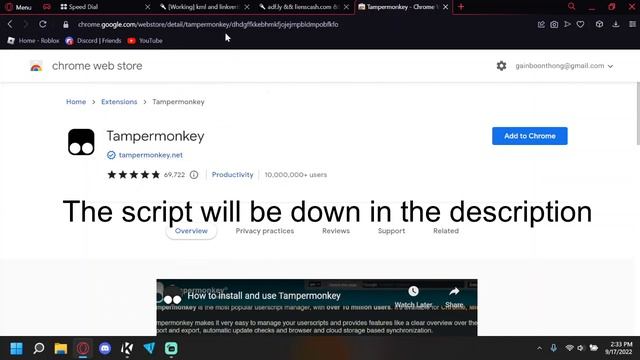 How to Bypass Any linkvertise or Krnl key (2022) смотреть онлайн
