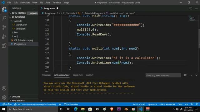 C# Tutorials (Episode9):: Methods & Functions in C# || #CodingAnna || C# Tutorials For Beginners смотреть онлайн
