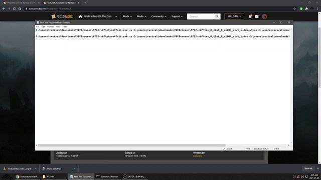 Final Fantasy XII: Phyre To DDS Conversion Tutorial