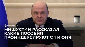 Мишустин рассказал, какие пособия проиндексируют с 1 июня