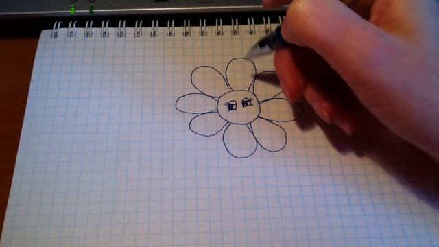 Простые рисунки # 4.Ромашка смотреть онлайн