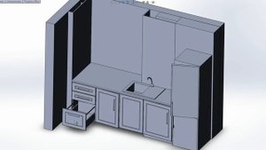Проект кухни в SolidWorks. Первые шаги.