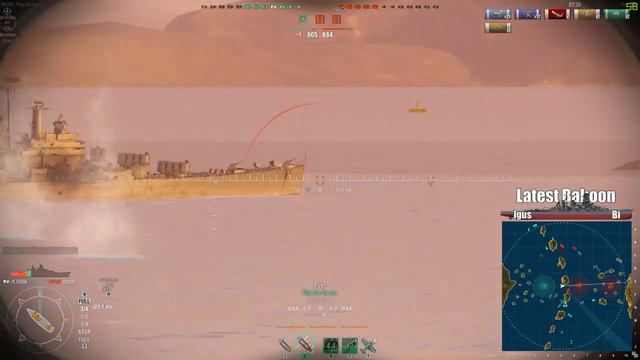 World of Warships - Citadel Harvesting - Iowa Gameplay смотреть онлайн