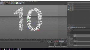 Cinema 4d урок Mograph динамический счётчик